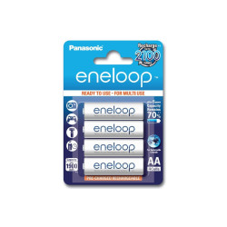 Panasonic Eneloop 4 x batterier i blister, BK-3MCCE, 2100 mAh