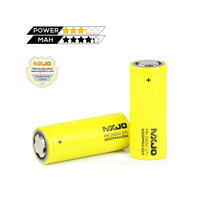 MXJO IMR26650F 4200mAh 22A 3.7V
