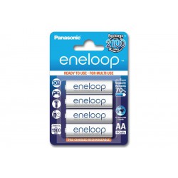 Panasonic Eneloop 4 x batterier i blister, BK-3MCCE, 2100 mAh