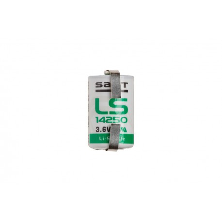 SAFT LS14250 / ½AA Lithium batteri 3.6V med lödstrips